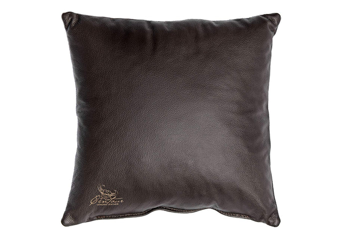 Centaur - Deko Lederkissen 40 x 40 cm für Sofa oder Schlafzimmer Chocolate - Echt Leder Kissen Echtl