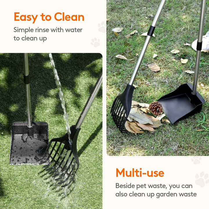 Lifewit Plastik-Hundekotschaufel für den Garten, Leichter tragbarer KOT-Schaufel für mittelgrosse/kl
