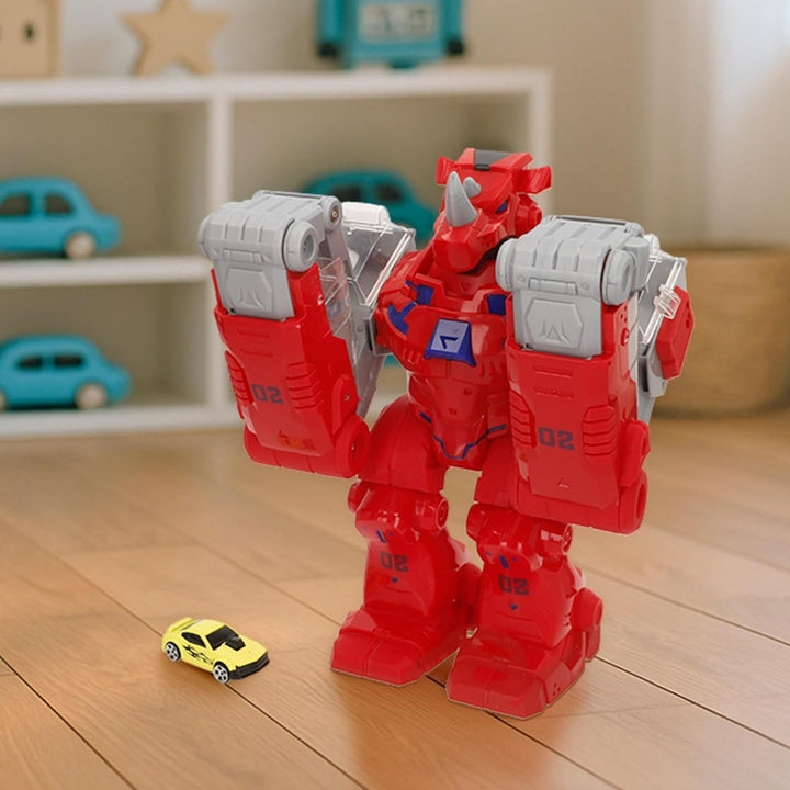 ColorBaby Teamsterz Roboter für Autos, interaktives Nashorn-Design, mit realistischen Lichtern und G