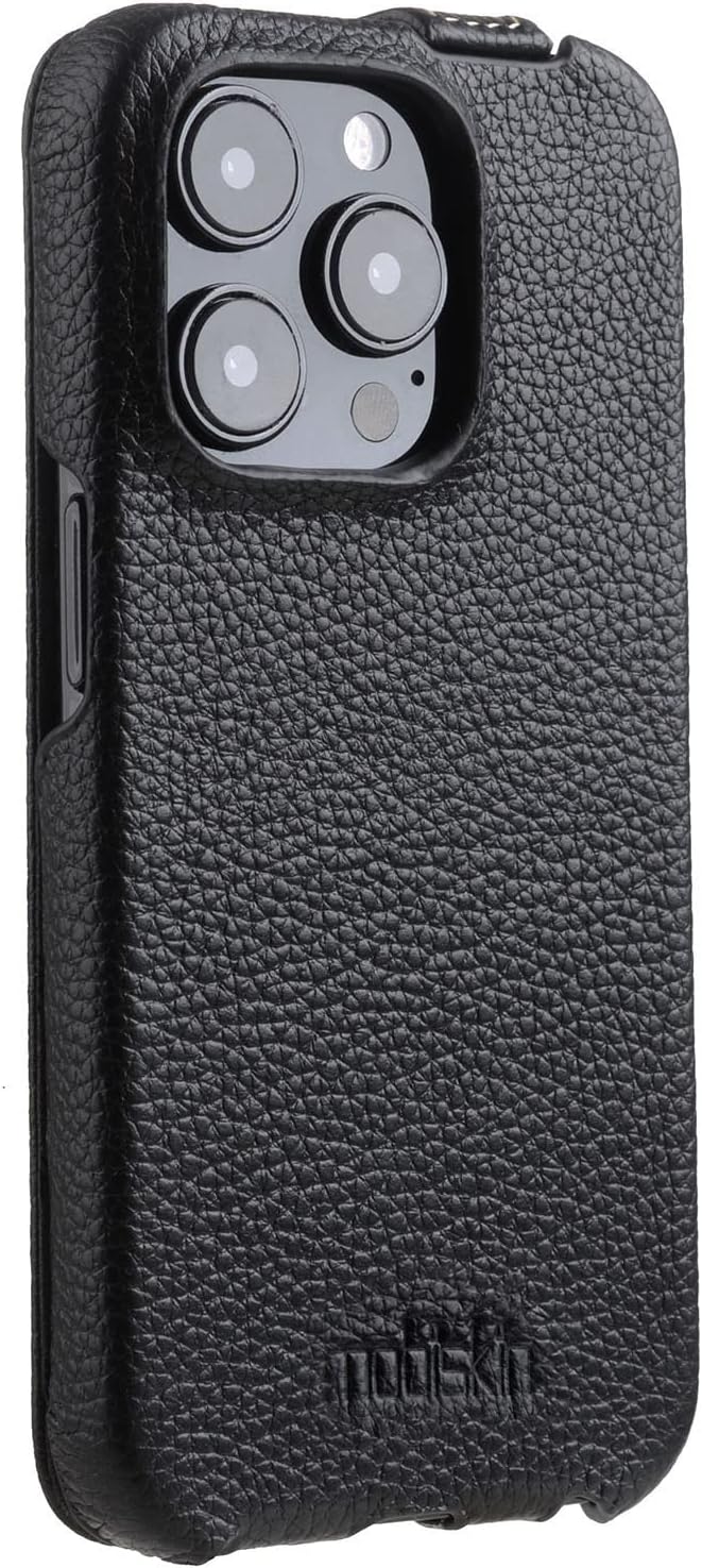 Hülle passend für Apple iPhone 14 PRO (6,1 Zoll), Handyhülle mit beschichtetem Leder, Case, Schutzhü