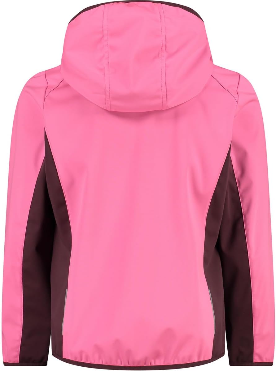 CMP Kinder Hoodie Jacke Softshelljacke Outdoorjacke 116 Rosa Fluo-Pflaume, 116 Rosa Fluo-Pflaume