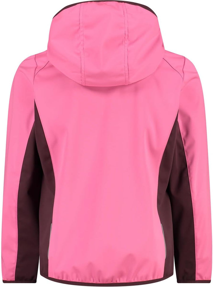 CMP Kinder Hoodie Jacke Softshelljacke Outdoorjacke 116 Rosa Fluo-Pflaume, 116 Rosa Fluo-Pflaume