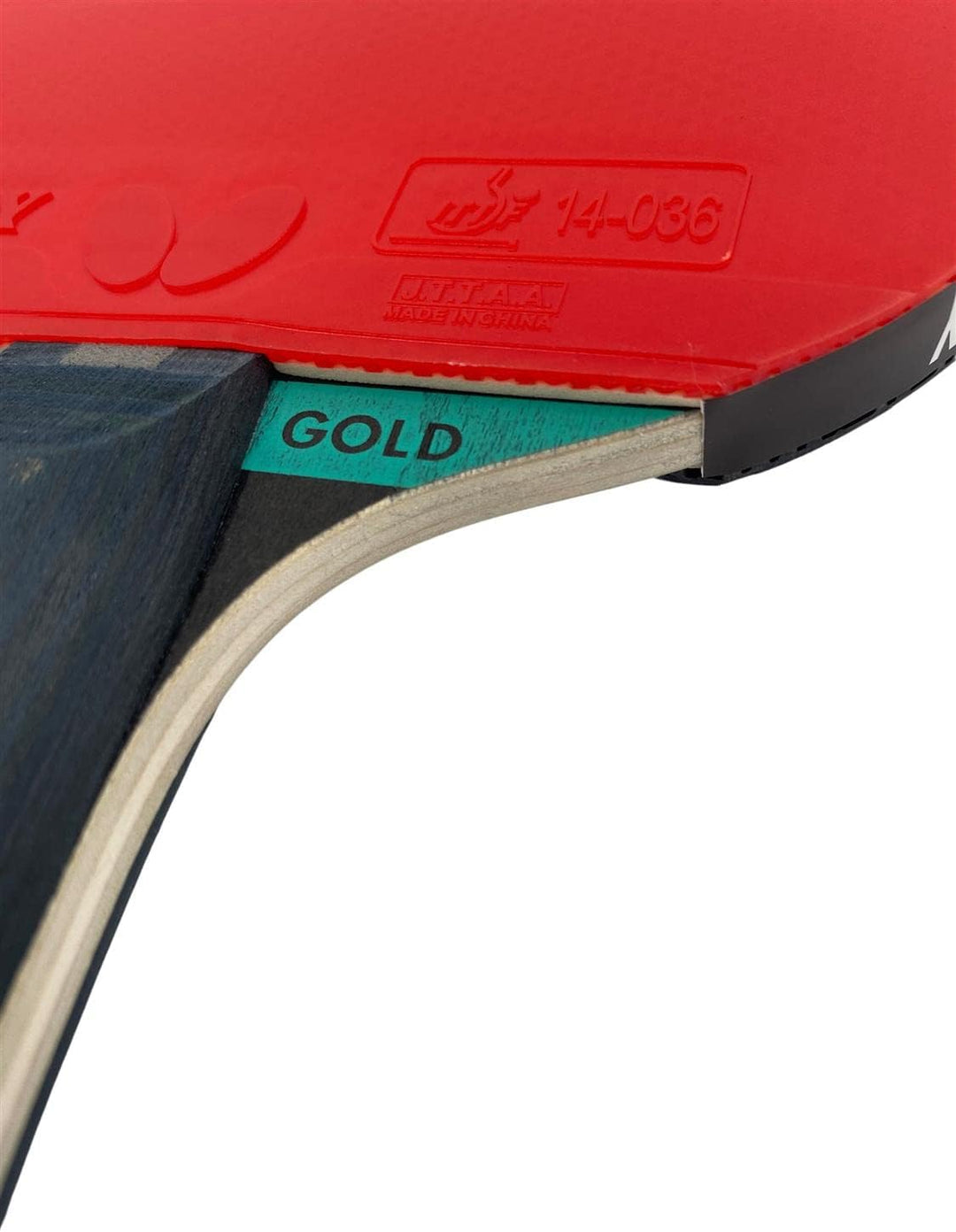 Butterfly® Dimitrij Ovtcharov Gold Tischtennisschläger | Neue Eva-Technologie | ITTF zertifizierter