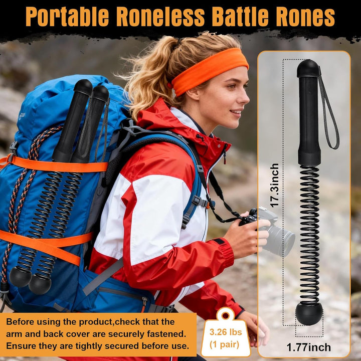 2 Stück Battle Ropes Ohne Seil,Gewichtete Ropeless Battle Ropes,Tragbare Gewichtete Seile Ohne Seil,