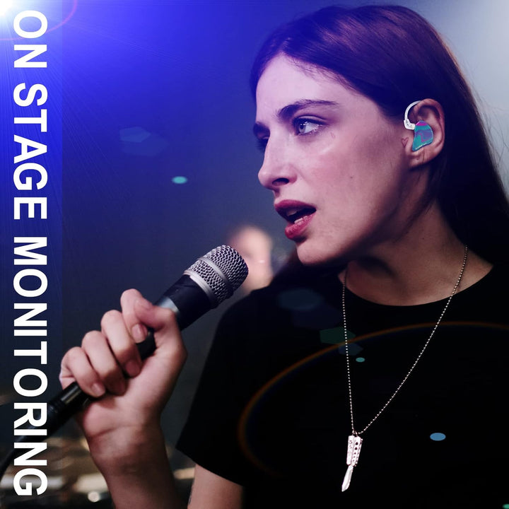 BASN MMCX Dreifach-Treiber In-Ear-Monitore mit satten Bässen, HiFi-Stereo-IEM-Kopfhörer mit verbesse