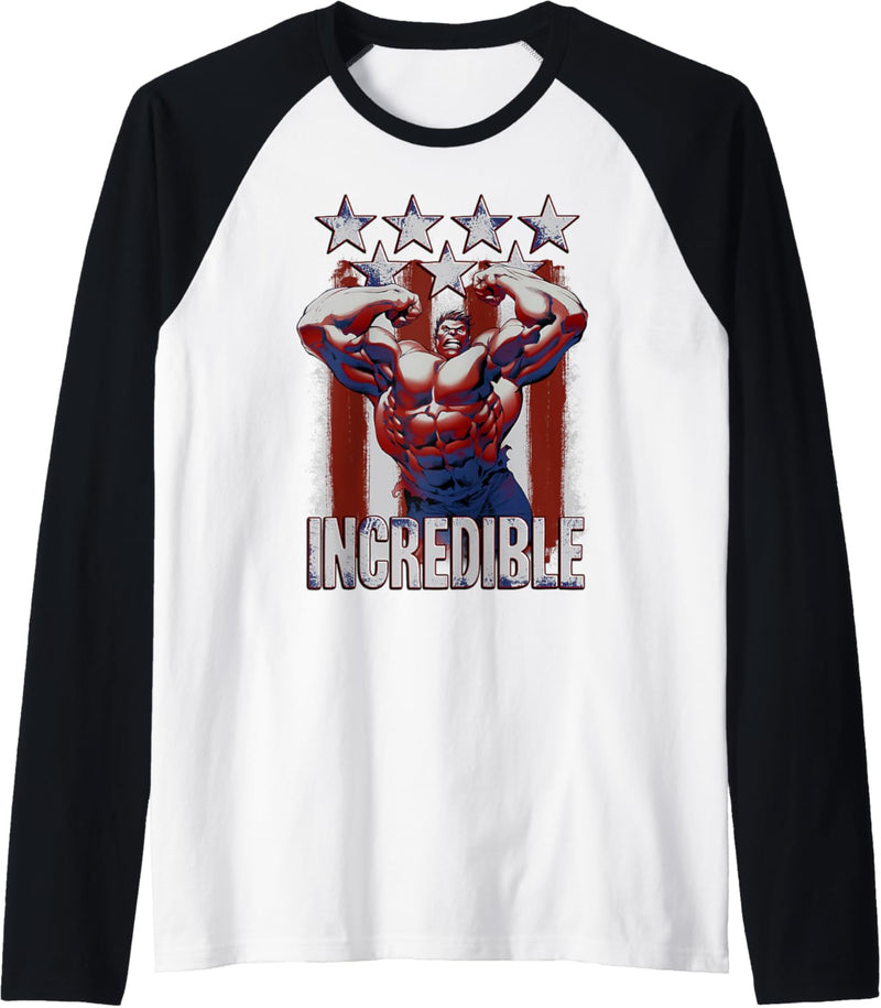 Marvel Hulk Incredible Stars and Stripes Raglan