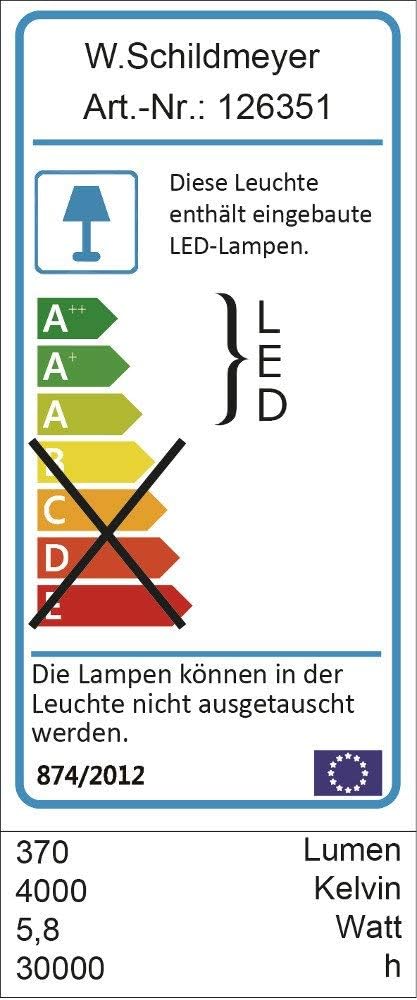 Schildmeyer Spiegelschrank Milan 134891, Eiche Landhaus Dekor, 60,5 x 16 x 72,3 cm