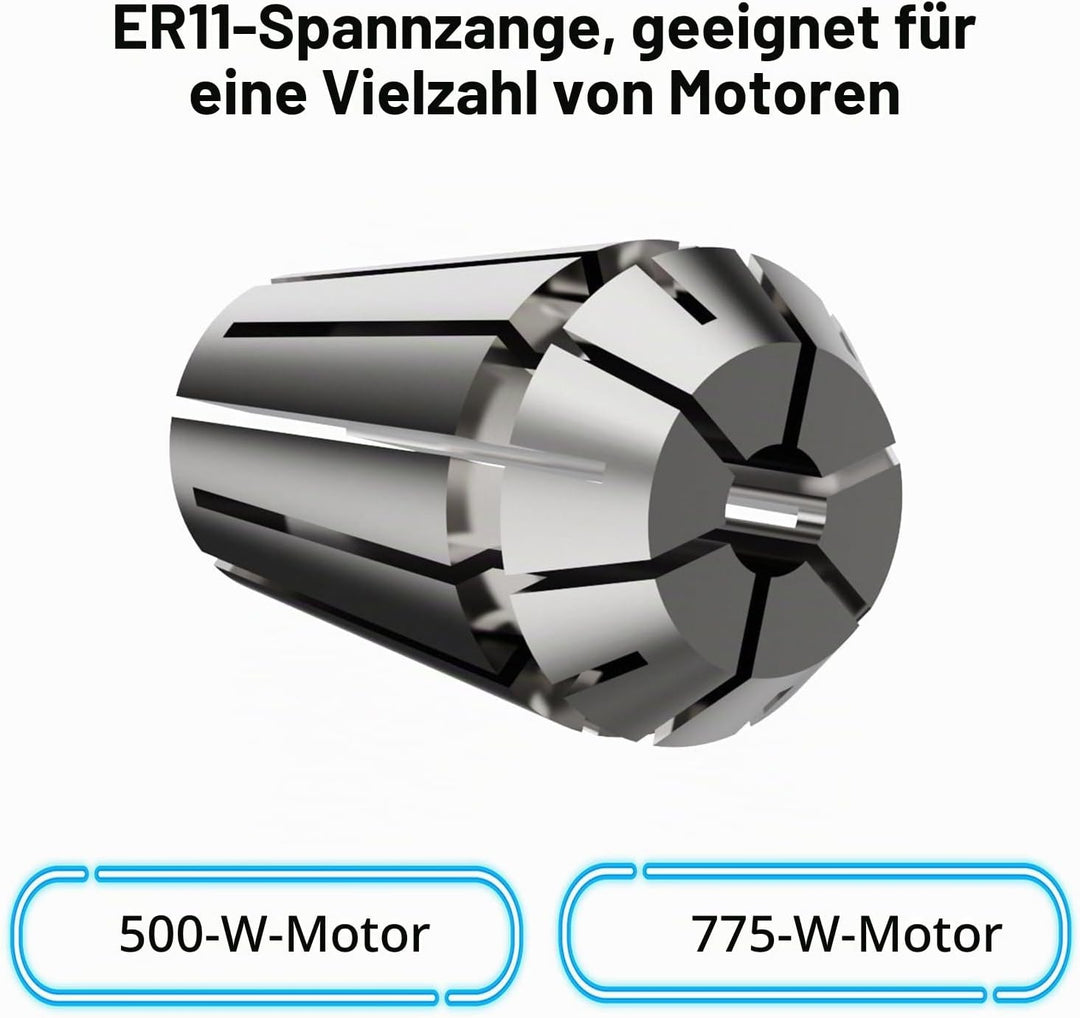 Twotrees 800W Profi Holzfräse, 30000 U/min, Kompakt CNC Fräse für TTC450 Pro Fräsmaschine, mit 1/4"-