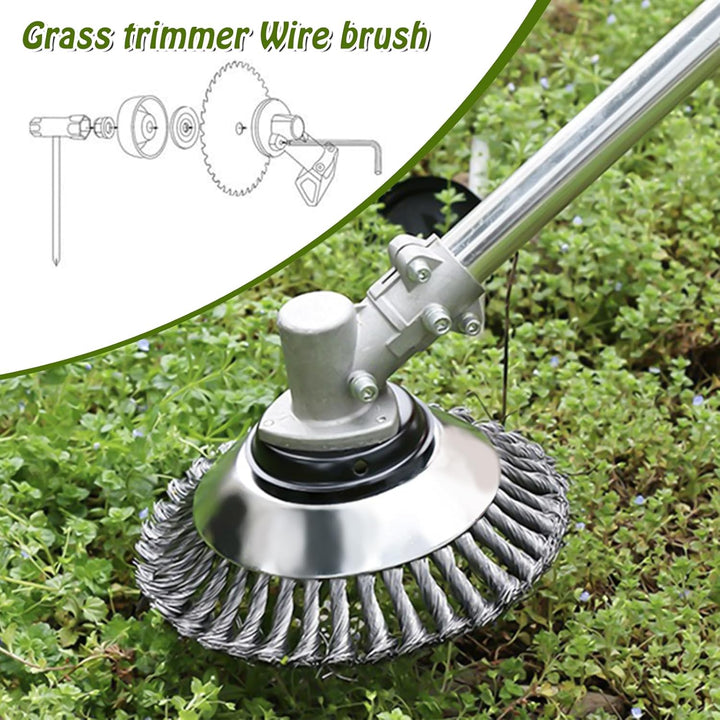 Unkrautbürste für Freischneider mit 25,4mm Bohrung (8"und 6") Wildkrautbürste für Motorsense Rasentr