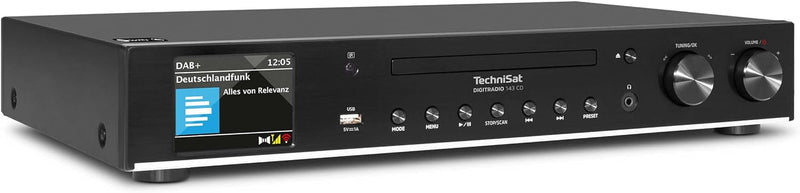 TechniSat DIGITRADIO 143 CD (V3) – Digital HiFi-Tuner, Internetradio (DAB+, UKW, Bluetooth-Audiostre