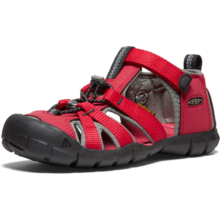 KEEN Unisex Kinder Seacamp 2 CNX Closed Toe Sandalen 19 EU Racing Red Gargoyle, 19 EU Racing Red Gar