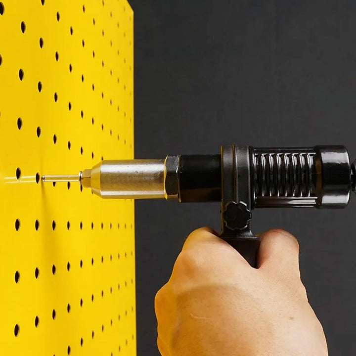 Rivet Gun Adapter with Removable Plastic Handle, Electric Rivet Gun Head, Cordless Riveting Drill To