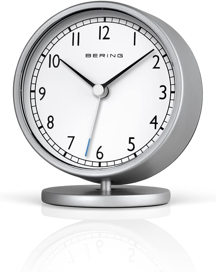 BERING Damen und Herren Alarmclock Quarz Movement - Home Decor Collection mit Kunststoff Glas 90096-
