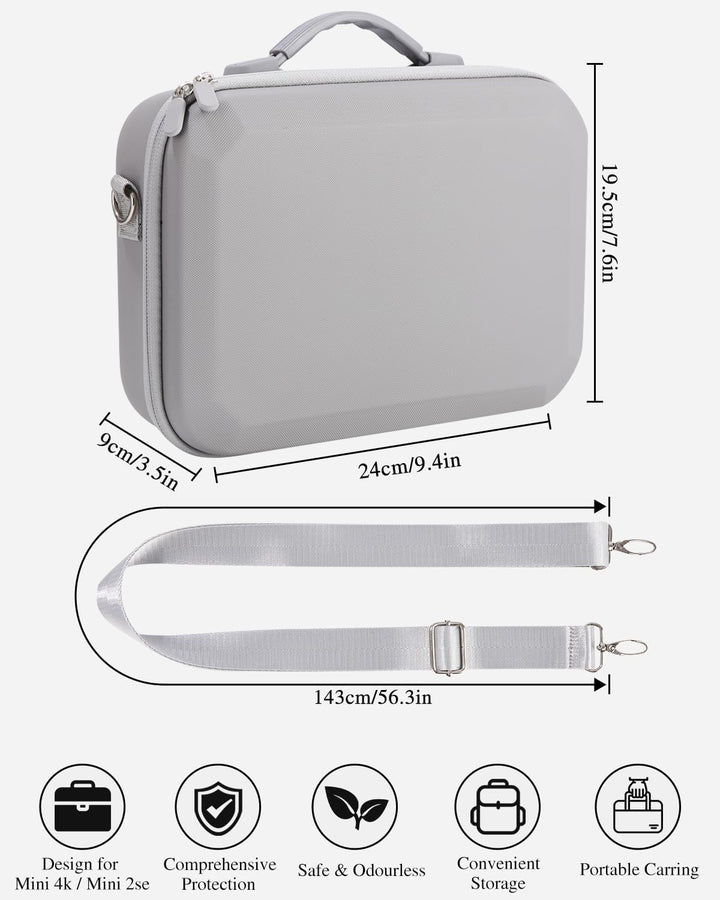 Tasche für DJI Mini 4K/2 SE Drohne, Tragbare Tragetasche für RC-N1C Fernsteuerung, Propellerhalterun