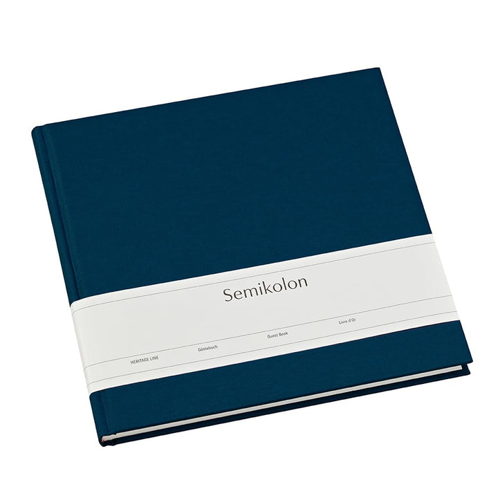 Semikolon 353519 Gästebuch - 25 x 23 cm - mit 180 blanko Seiten zum Selbstgestalten, Lesezeichen - m