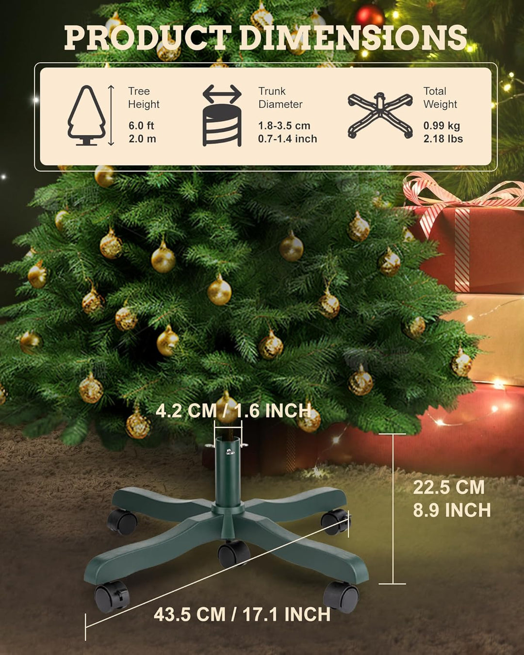PUDO Weihnachtsbaumständer Christbaumständer für Künstlichen Weihnachtsbaum: Künstlicher Baum Stände