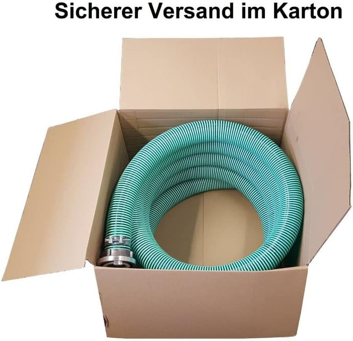 PVC Saugschlauch Ansaugschlauch 3" (75mm) mit 2x Storz-B (7m), 7m