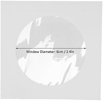 100er-Pack Dicke Weisse CD-DVD-Hüllen aus Papier mit Fensterausschnitt und Klappe, Wiederverwendbare