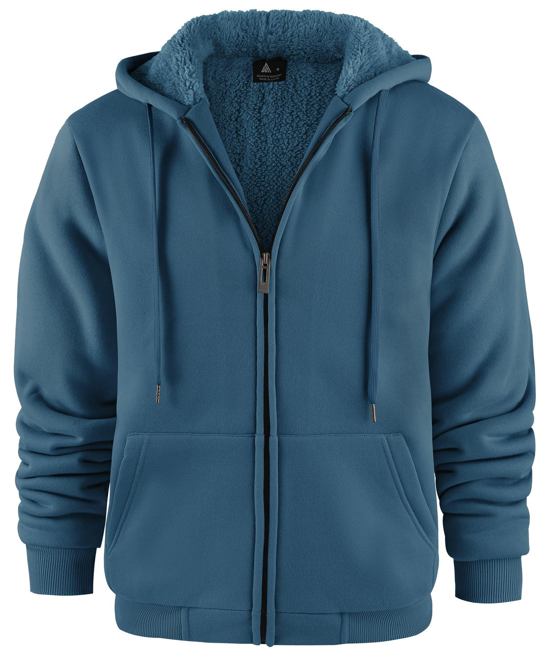 SwissWell Hoodies Herren Gefütterte Sweatjacke mit Kapuze Winter Jacke Reissverschluss Warmer Fleece