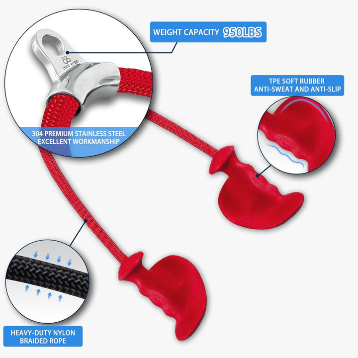 HXD-ERGO Trizeps Bizeps Seil Ergonomisches Griffe, Trizepsseil Gedrehtes Seil Bizeps Trizepstau zum