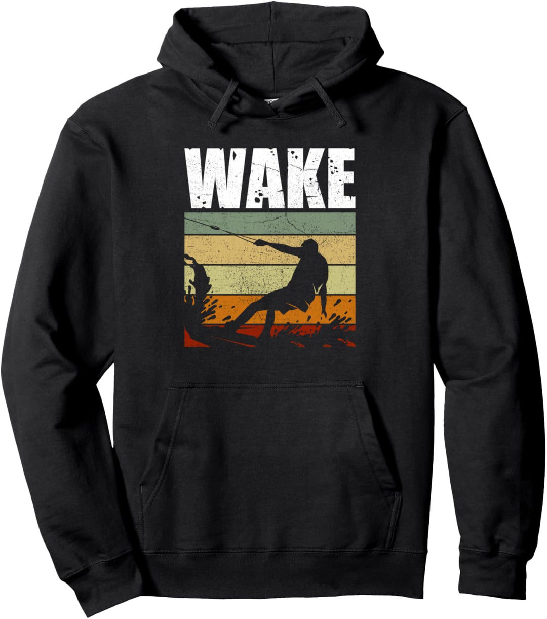 Wake Wakeboarden Wakesurfing Wakeboarder Pullover Hoodie