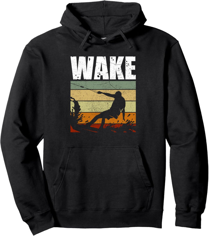 Wake Wakeboarden Wakesurfing Wakeboarder Pullover Hoodie