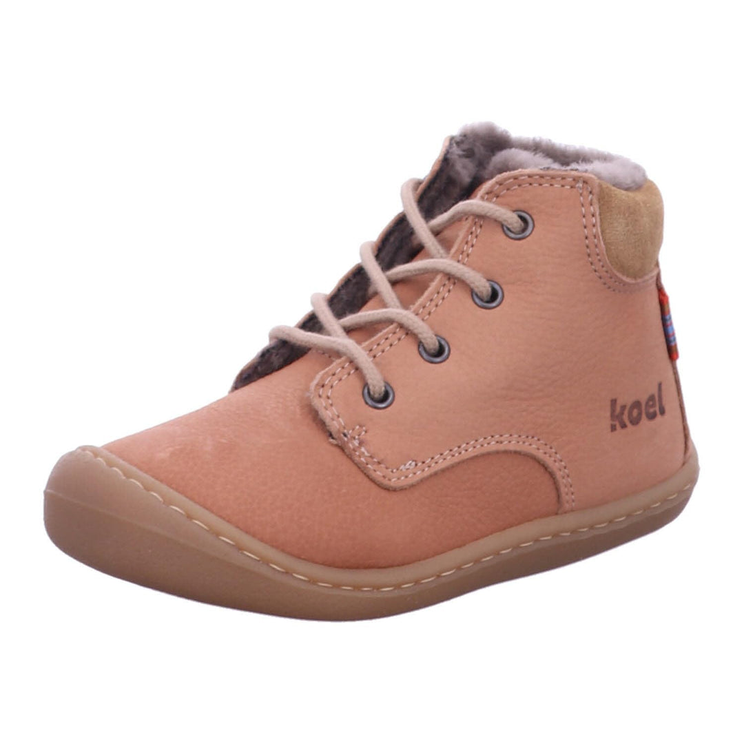 KOEL Barefoot Lauflernschuhe - Bill 2.0 Lambswool Cognac 20 EU Old Pink, 20 EU Old Pink