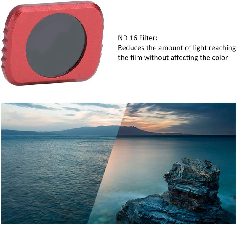 5 Stück Kamera Filter Set,Weitwinkel Filter+12,5X Macro Filter+Stern Filter+CPL Filter+ND16 Filter,M