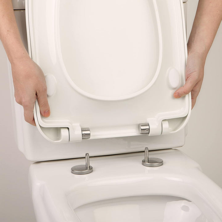 TATAY Toilettendeckel Duroplast kompatibel mit Dama Retro | Absenkautomatik | Schnellverschluss & le