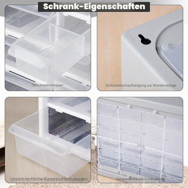 Schraubenaufbewahrungs-Organizer – Aufbewahrungsbox für Garage &amp; Werkstatt mit 30 Schubladen mit ver