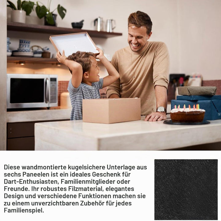 Filz Dartboard-Wandschutz, Selbstklebende Dartscheiben Umrandung, Dartscheibe Wandschutz, Korkplatte