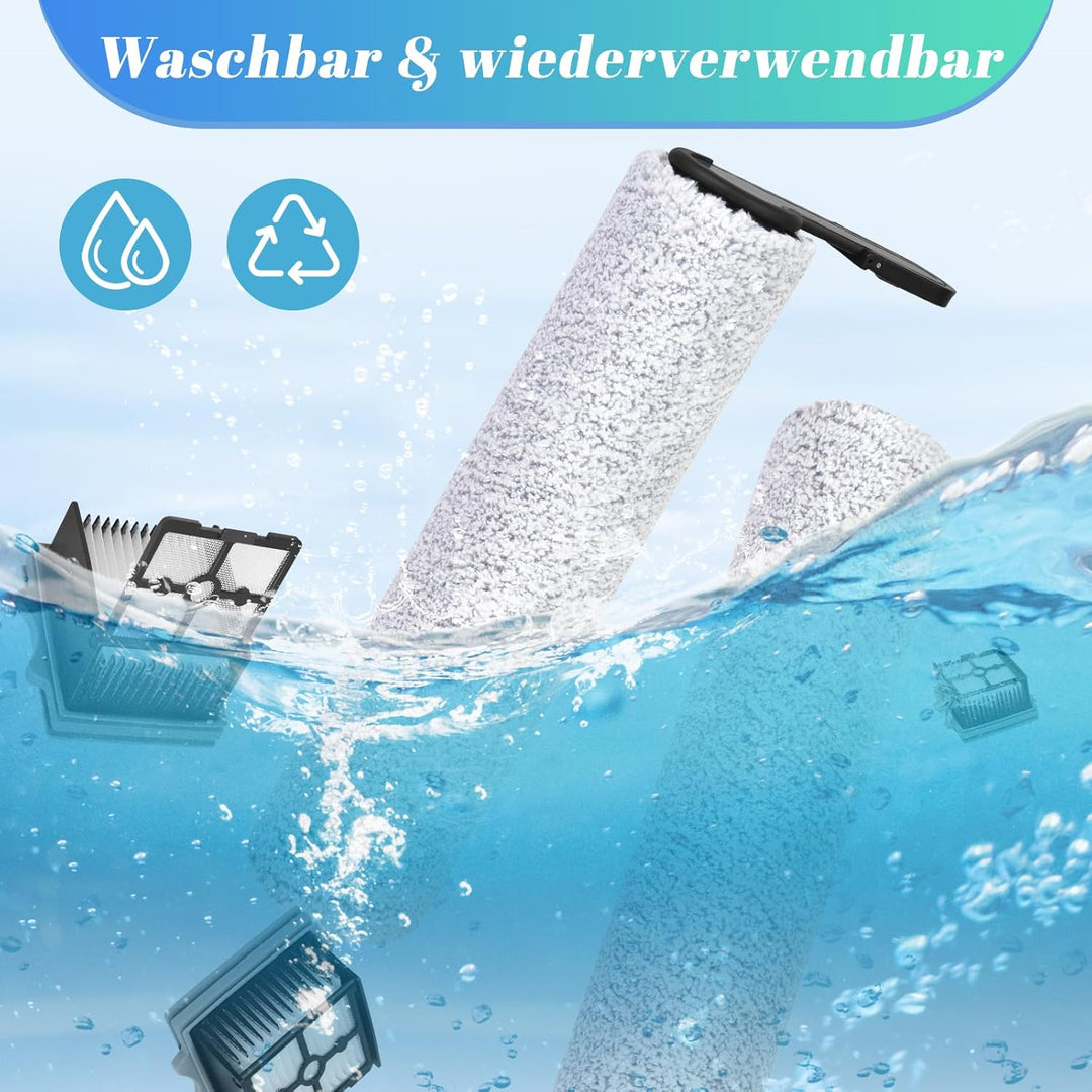 Zubehörset für Tineco Floor One Stretch S6/S7 Stretch Ultra/Switch S6 Nass und Trockensauger Ersatzt