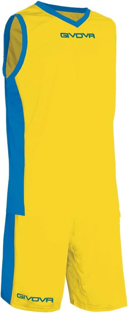 Givova Herren Power Basketball-Set, Giallo/Azzurro