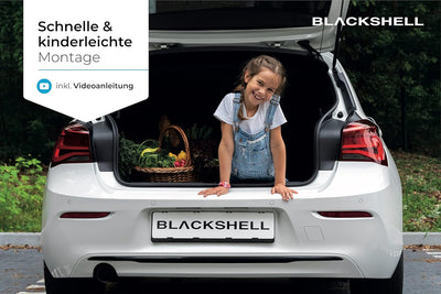 Blackshell® Ladekantenschutz Folie passend für VW Touran | Typ 1T/GP/GP2 | Bj. 2003-2015 Carbon Matt
