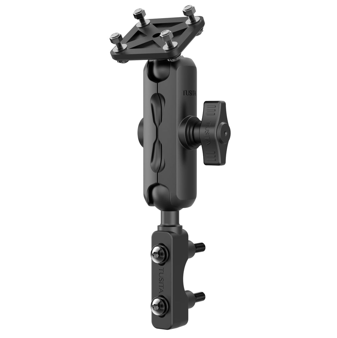 TUSITA Motorrad GPS Halterung Brems Kupplungs Behälter Kompatibel mit Garmin Montana, Zumo XT GPS, D