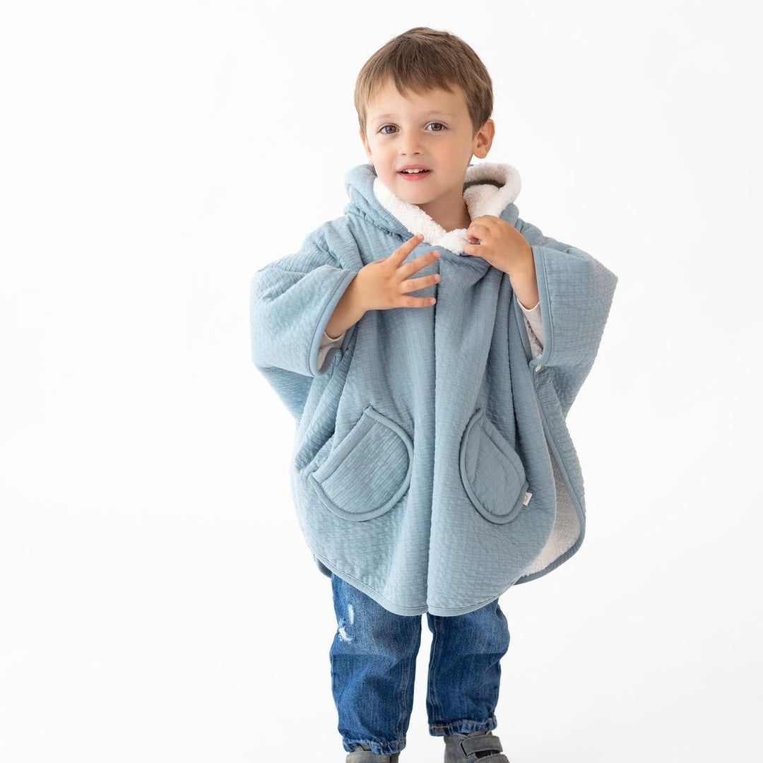BEMINI Reiseponcho Pady tetra jersey + teddy Wonder 9-36m Wonder, 9-36m Wonder