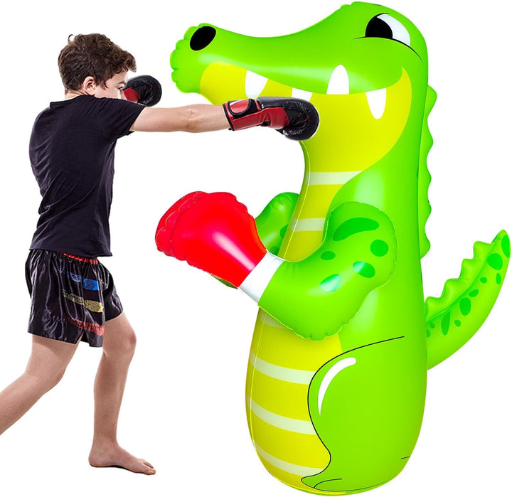 SUNSHINEMALL Boxsack für Kinder Boxen Dummy aufblasbare Cool Spass Spielzeug für Jungen Sport Gesche