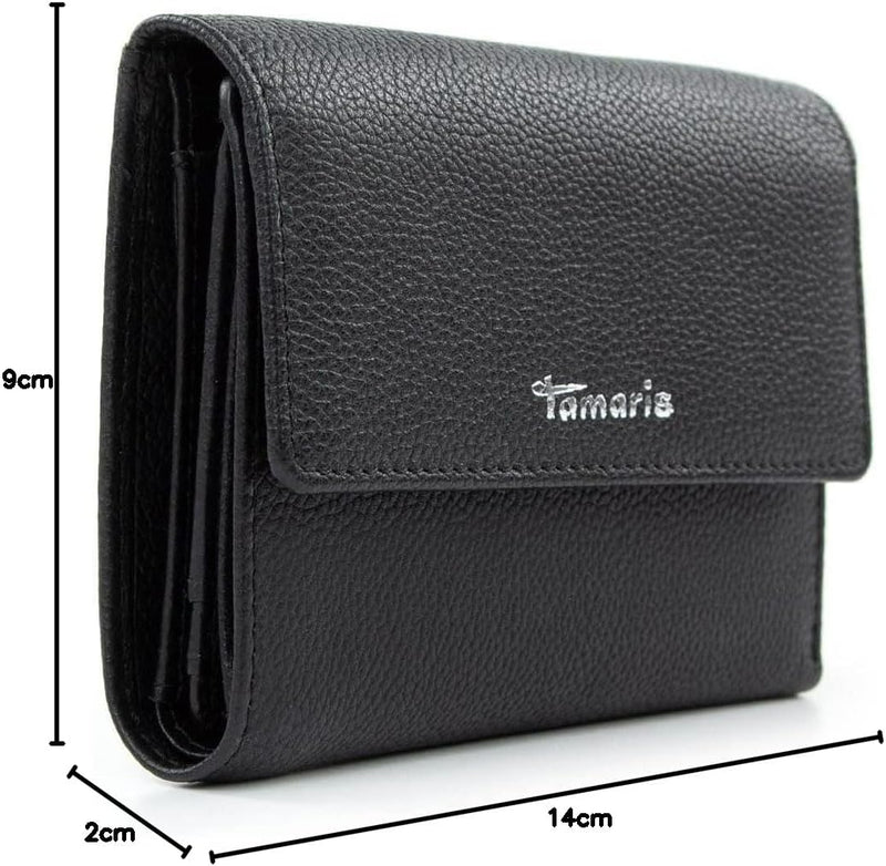 Tamaris Geldbörse TAS Amanda 50006 Damen Geldbörsen Uni Black 100 Einheitsgrösse Black 100, Einheits