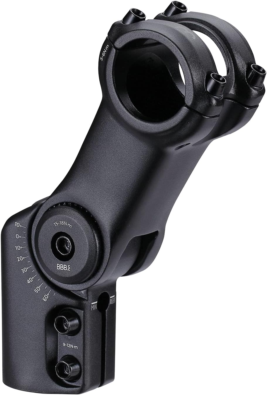 BBB Cycling Highfix Os Fahrradlenkervorbau Einstellbar mit-40° -+60° Direktmontage Edelstahl-Bolzen