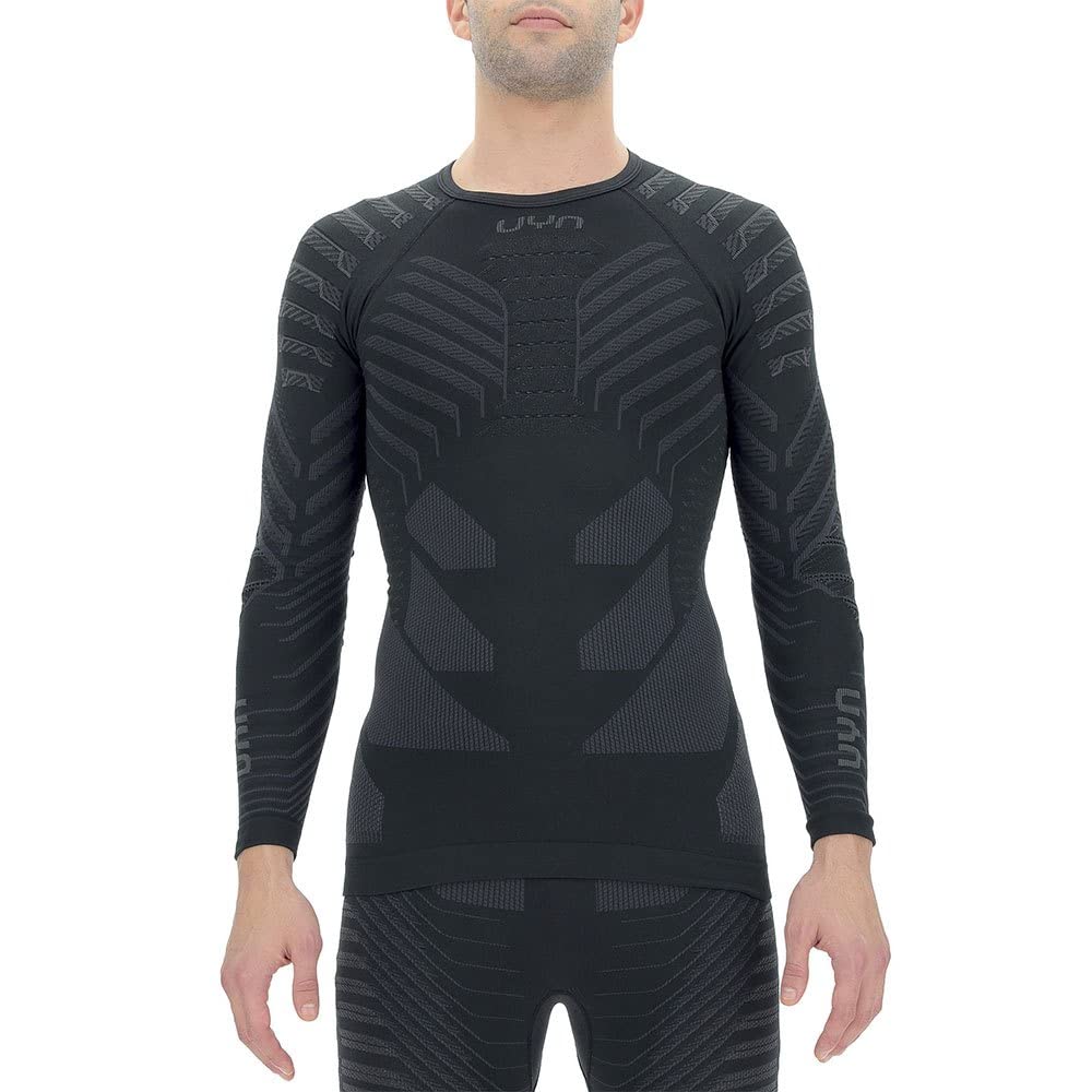 UYN Herren Resilyon Langarmshirt, Black/Anthracite, S/M