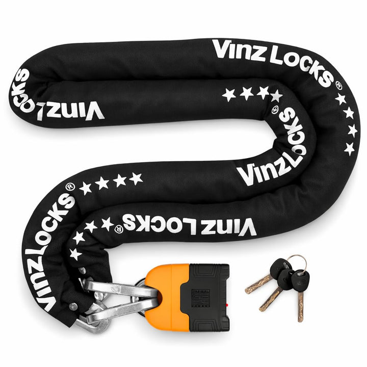 VINZ Makalu Kettenschloss ø10,5mm | ART 4 Zertifikat | Motorrad Schloss Moped Schloss Roller &amp; E-sco