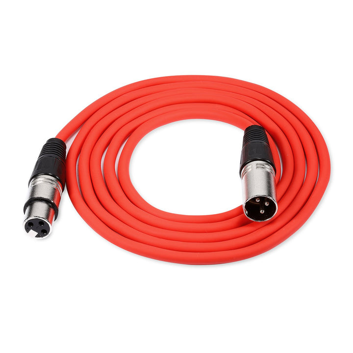Neewer 6-Pack 1 Meter Audio Kabelkabel, XLR Stecker auf XLR Buchse Mikrofon Farbkabel (grün, blau, l