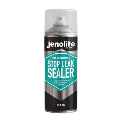 JENOLITE Stop Leak Dichtungsspray | SCHWARZ | Wasserdichter Dichtstoff | Stopft, Versiegelt & Behebt