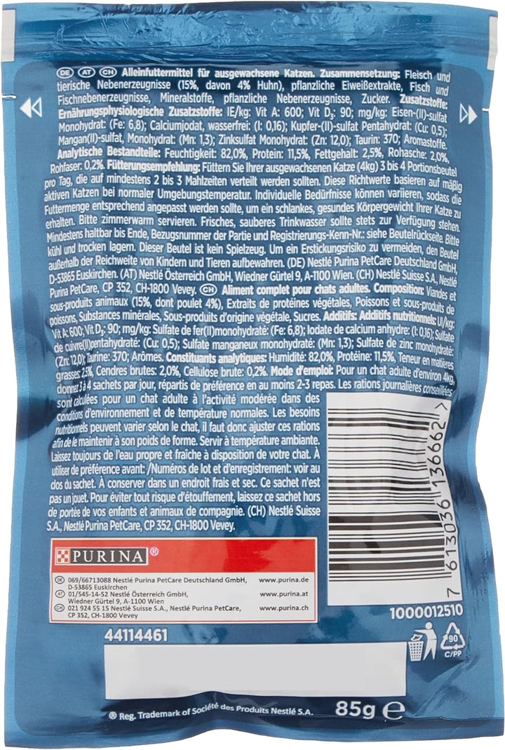 PURINA Gourmet Perle Genuss in Gelee Katzenfutter nass mit Huhn &amp; feiner Brathuhnnote 26er Pack (26