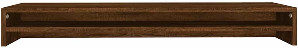 vidaXL Monitorständer Braun Eichen-Optik 100x24x13 cm Holzwerkstoff Braune Eiche, Braune Eiche
