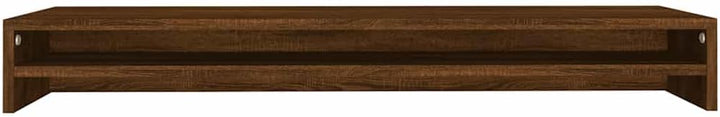 vidaXL Monitorständer Braun Eichen-Optik 100x24x13 cm Holzwerkstoff Braune Eiche, Braune Eiche