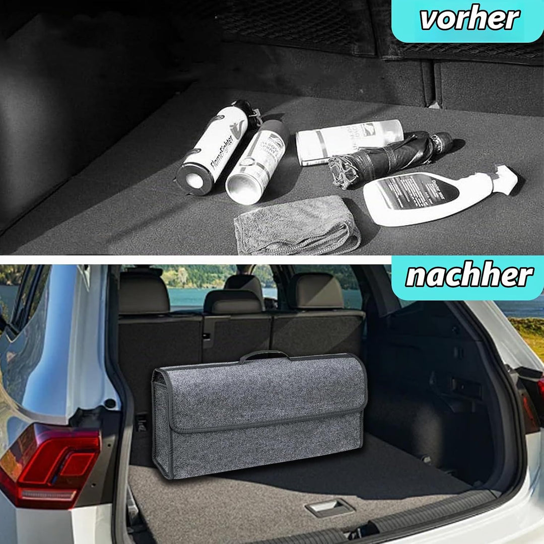 2Stück Kofferraum Organizer, Auto Kofferraum Organizer, Filz Auto box kofferraumtasche Toolbag - Gee