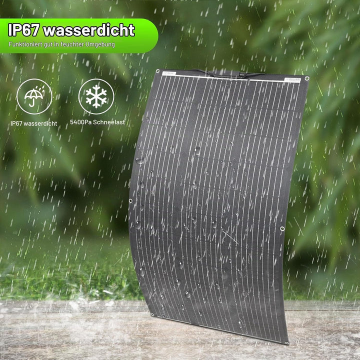 100W ETFE Solarpanel Flexibel etfe Solarmodul Tragbar für Dach Boot Balkon, 100W etfe