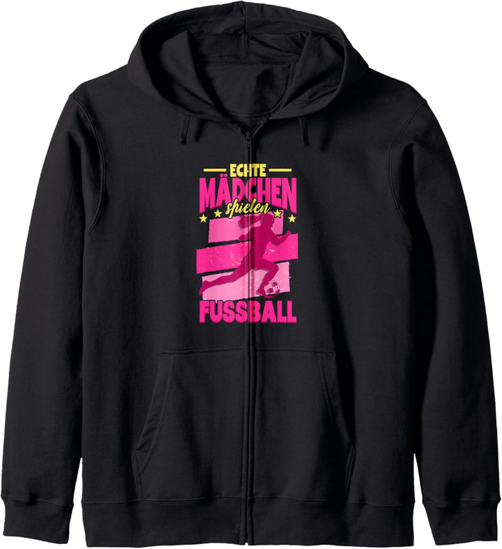 Fussball Echte Mädchen spielen Fussball Kapuzenjacke