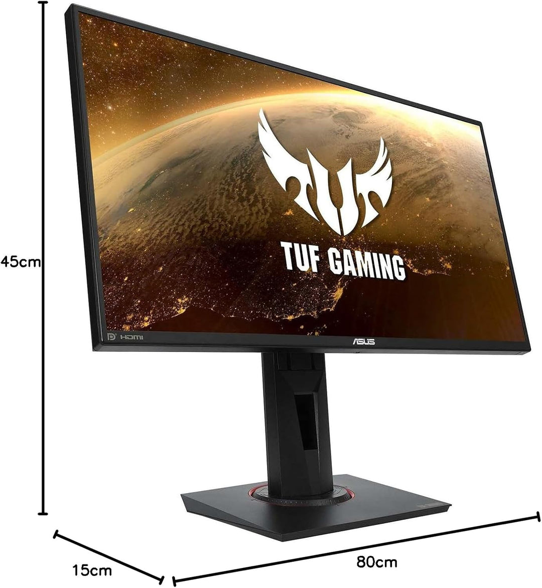 ASUS TUF Gaming VG259QR 62,2 cm (24,5 Zoll) Monitor (Full HD, 165Hz, G-Sync Compatible ready, HDMI,